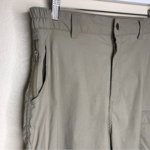 Rustic Ridge Fishing Hiking Outdoor Cargo Pocket Flat Front Tan Shorts Men Large - Picture 2 of 12